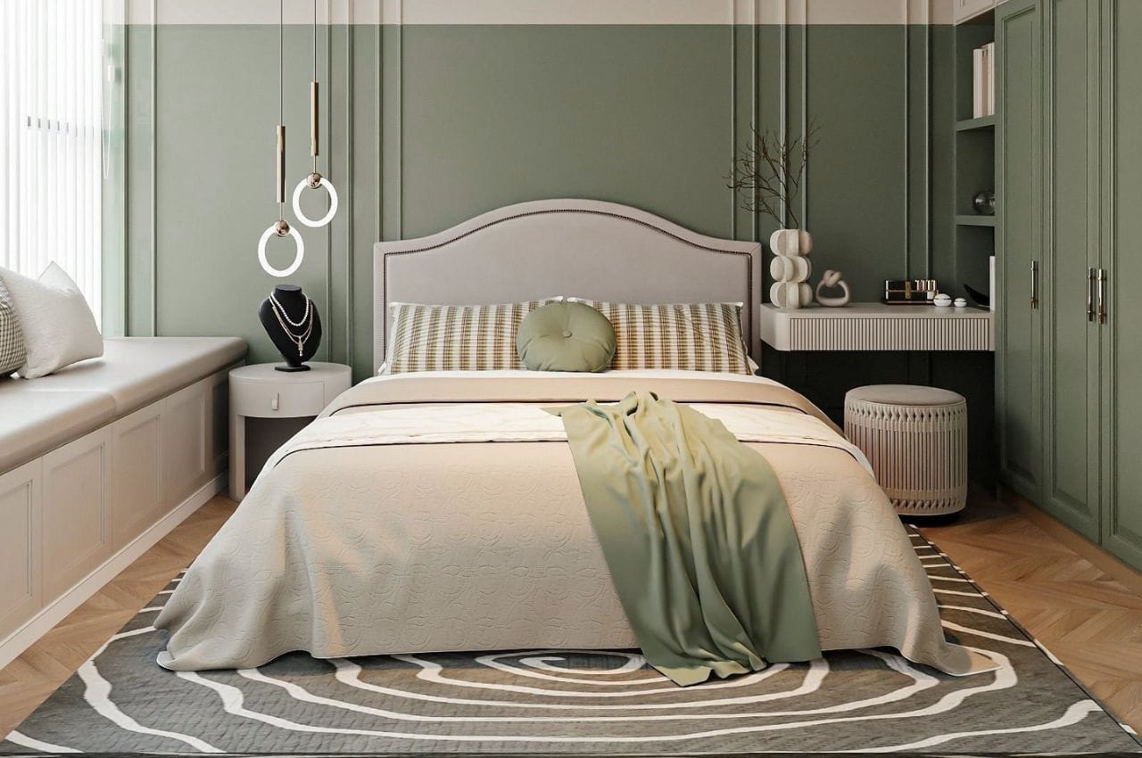 giường đẹp chân kín