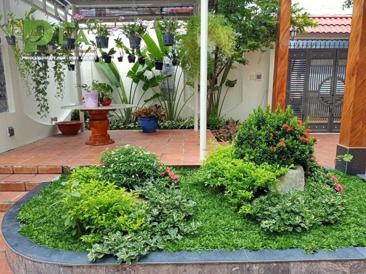 Thiết kế sân vườn đẹp diện tích nhỏ: Biến hóa không gian hẹp thành ốc đảo xanh