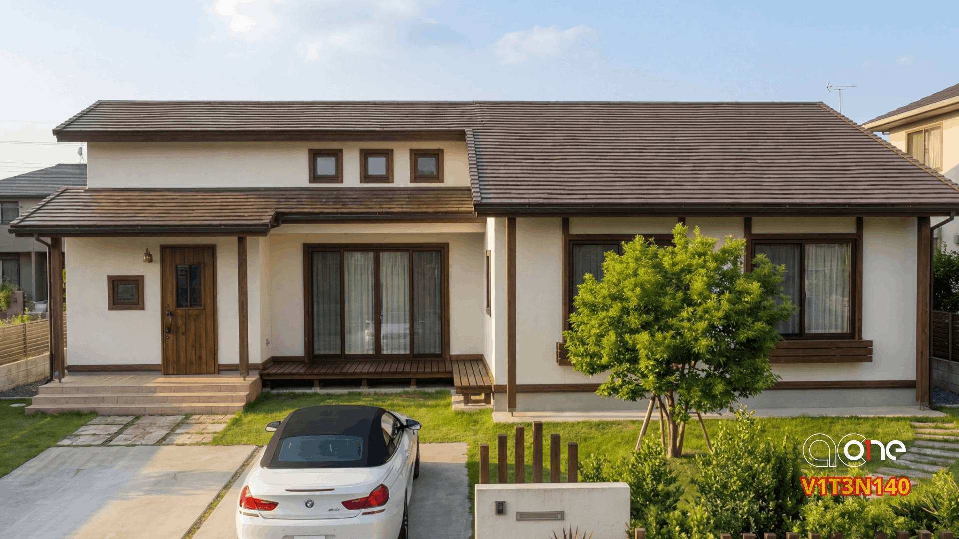 Nhà vườn 1 tầng 3 ngủ 1 thờ 140m2