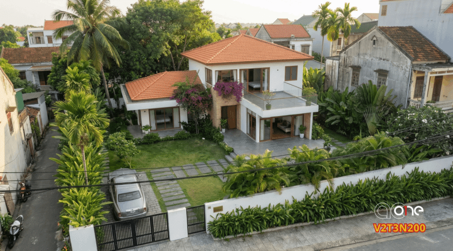 Nhà vườn 2 tầng 3 ngủ, 16x12m – V2T3N200