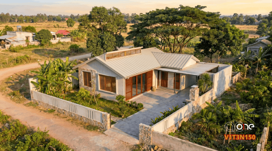 Nhà vườn 3 ngủ, 17x13m – V1T3N150